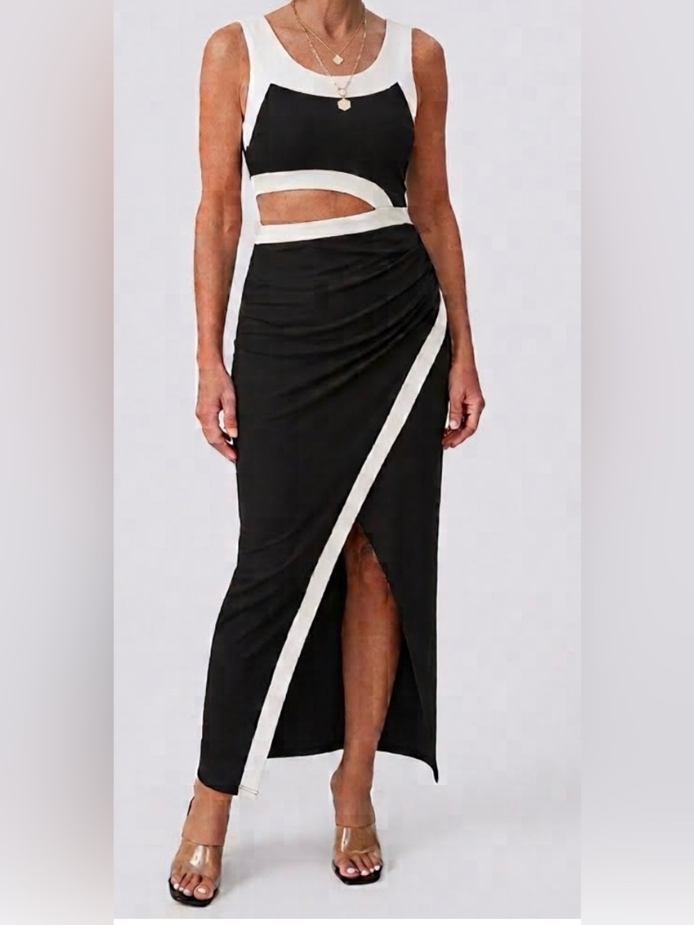 MICAS cut out maxi dress